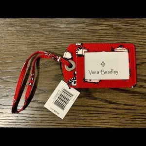 Vera Bradley Luggage ID in Playful Penguins Red NWT